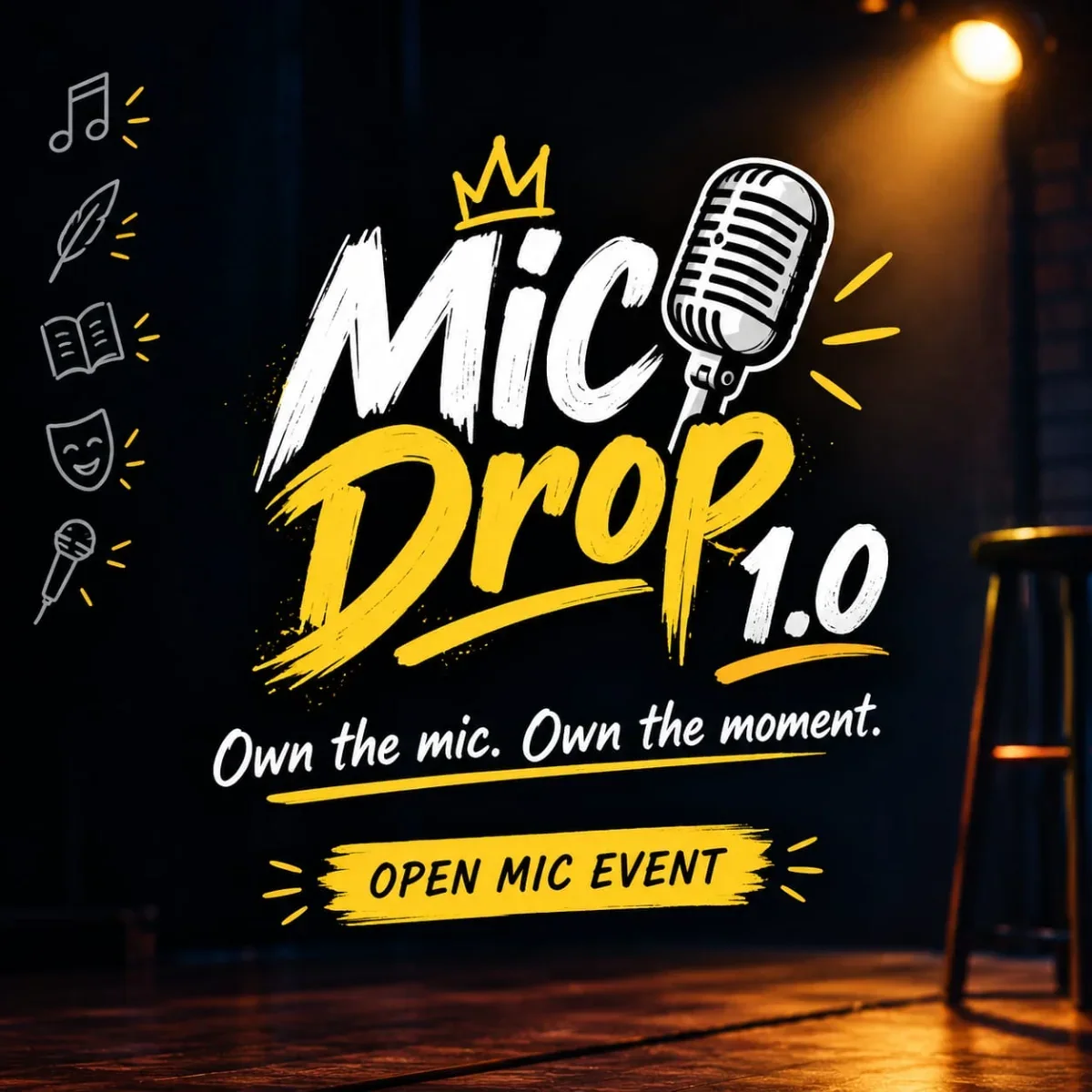 Open mic atmosphere